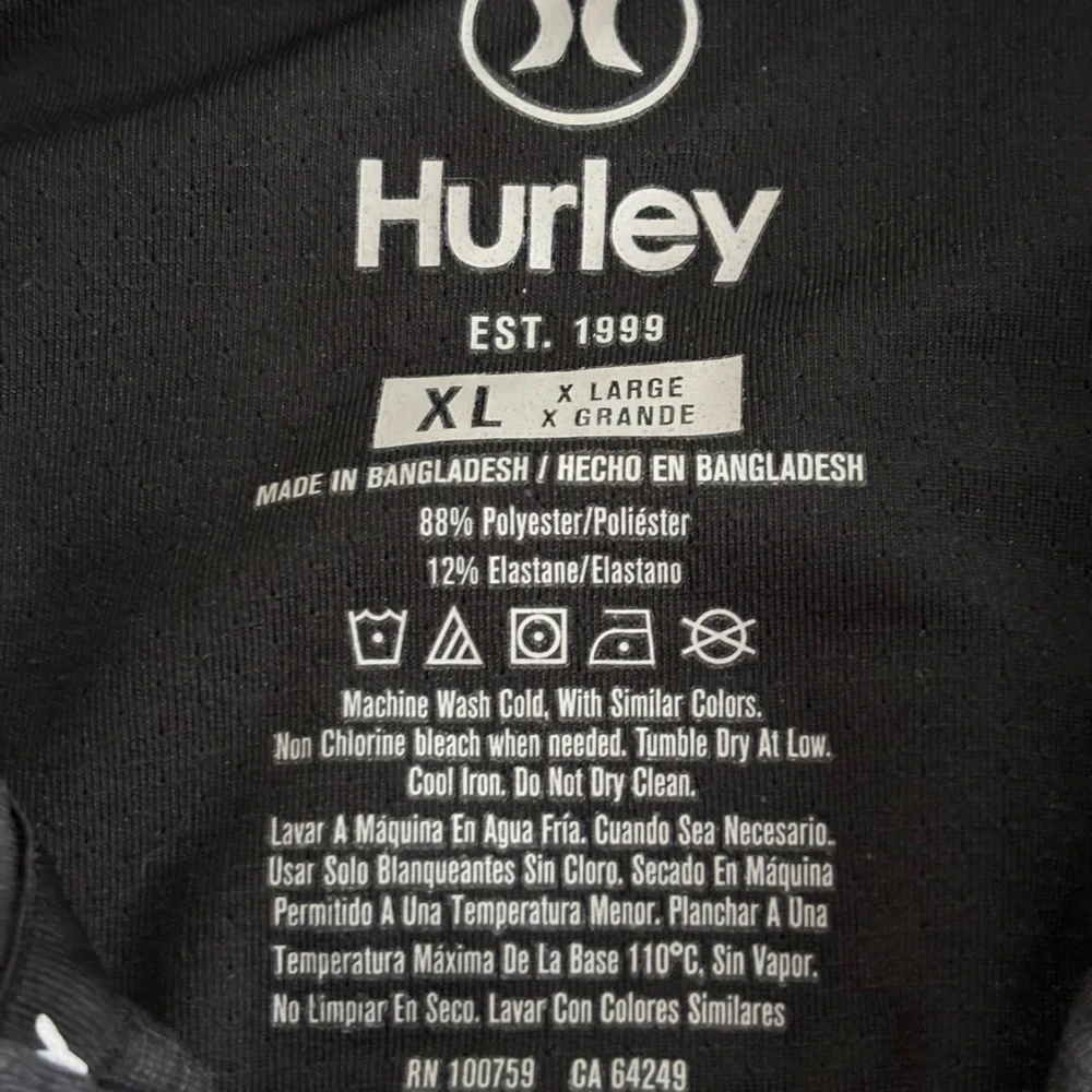 Hurley Charcoal Polo Shirt - Picture 4 of 7